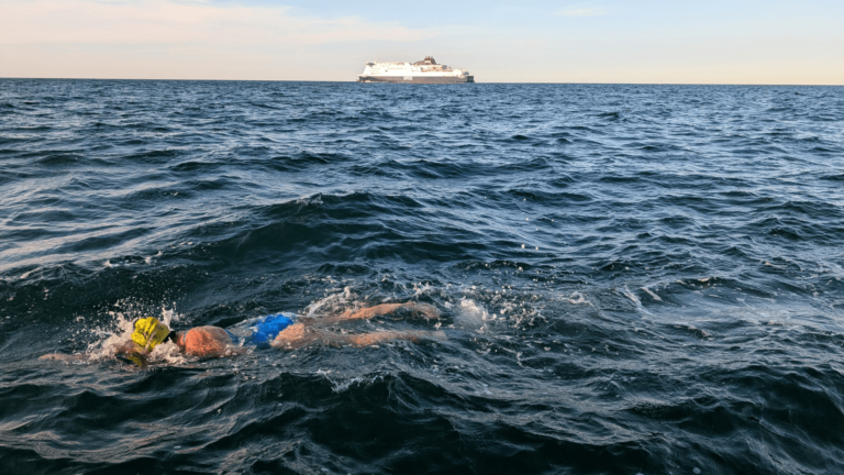 Laura Suggitt swimming the Channel