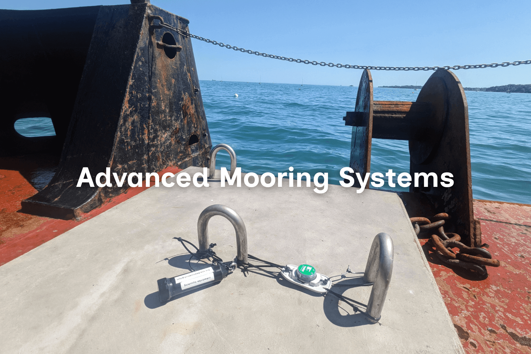Advanced Mooring System prepared for installation in Seaview on the Isle of Wight