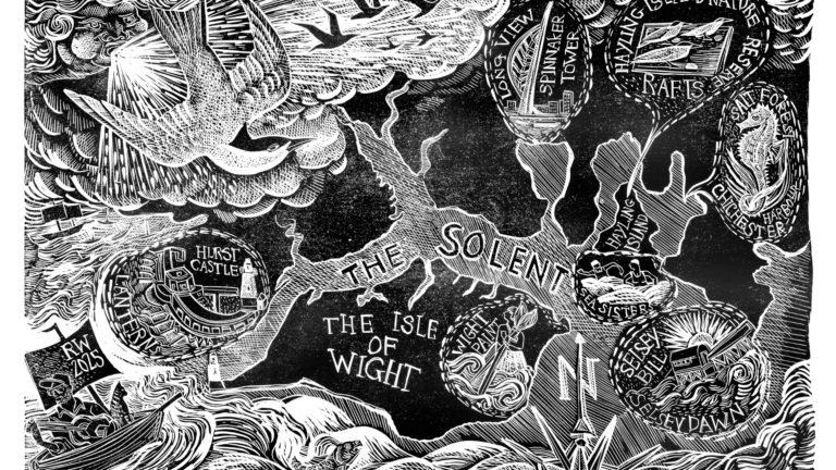 Map of the Solent. Credit Angela Harding