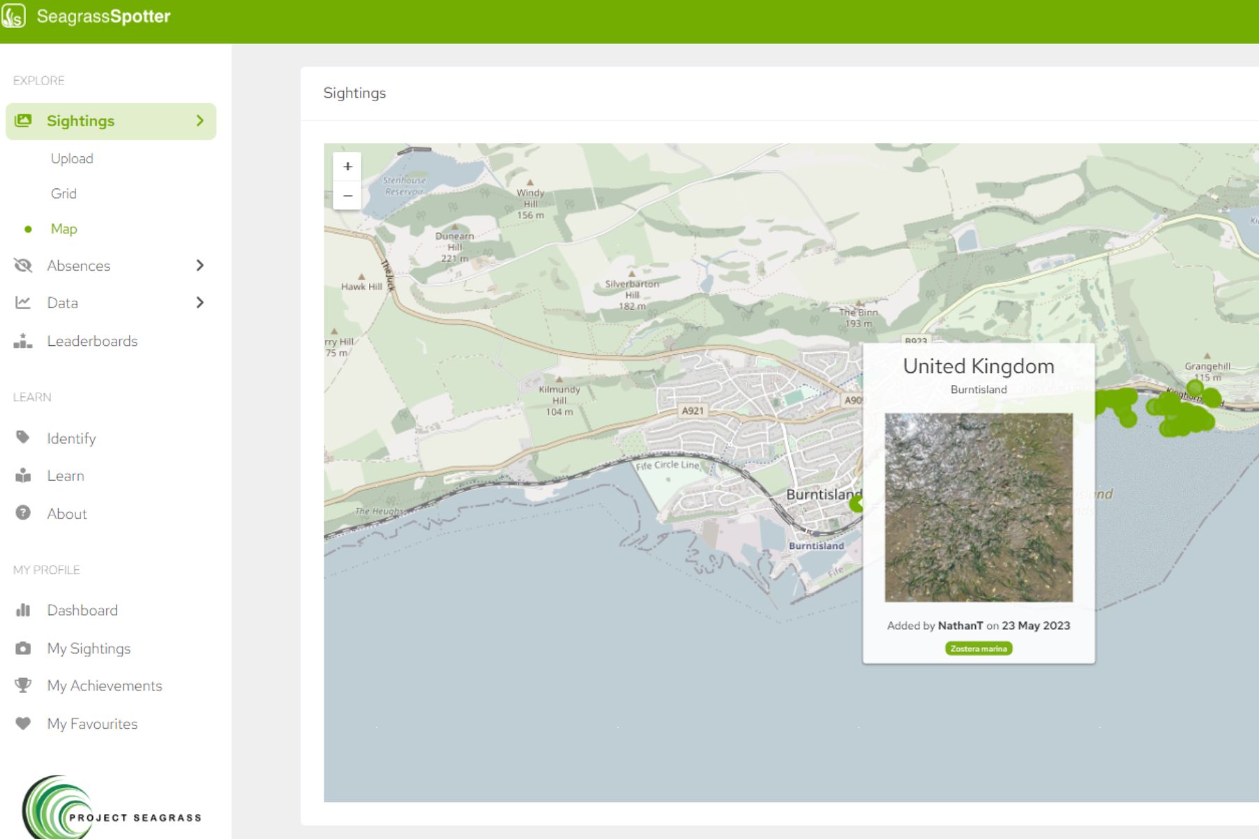 SeagrassSpotter - Burntisland